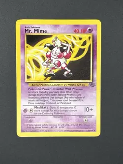 NM Mr. Mime Non Holo Jungle 22/64 Regular Pokemon Card - Image 3