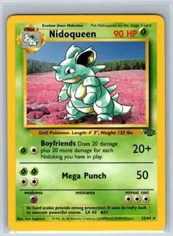 Nidoqueen 23/64 Rare Jungle Pokemon Unlimited Lightly Played - Image 1
