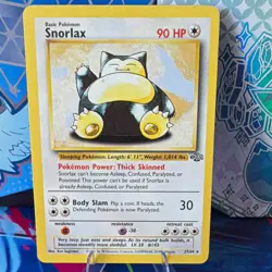 Pokemon TCG WotC Snorlax 27/64 Jungle Rare Regular Unlimited EN Basic HP 90 1999 - Image 1
