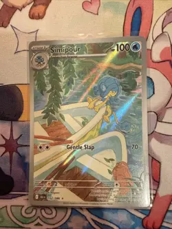 Pokemon TCG Simipour 102/086 Sv: Black Bolt Holo Illustration Rare MINT/NM - Image 2