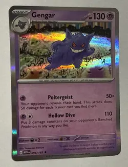 NEAR MINT Gengar (094/165) Scarlet & Violet 151 Holo Rare Pokemon Card - Image 2
