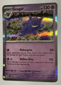 NEAR MINT Gengar (094/165) Scarlet & Violet 151 Holo Rare Pokemon Card - Image 3