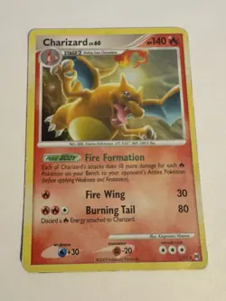 Pokemon TCG Charizard Holo 1/99 Platinum Arceus Played - Image 1
