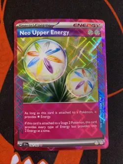 Neo Upper Energy 162/162 SV05: Temporal Forces Holo Pokemon TCG NM - Image 1