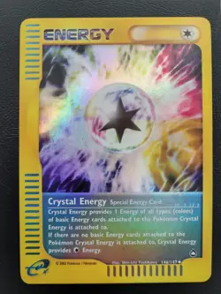 Pokemon Crystal Energy 146/147 Aquapolis Reverse Holofoil - Image 1