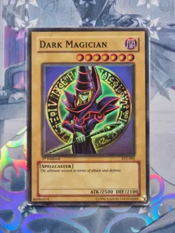SYE-001 Dark Magician Super Rare 1st Edition Moderately Played YuGiOh TCG - Image 1