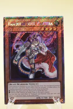 Yugioh! 1x Vanquish Soul Pantera RA04-EN044 Platinum Secret Rare 1st Ed NM - Image 1
