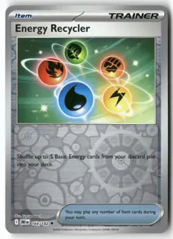 Energy Recycler 164/182 Uncommon Destined Rivals Pokemon Reverse Holo Near Mint - Image 1