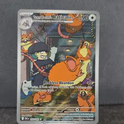 Pokemon Team Rocket's Raticate 202/182 Destined Rivals IR Holo 2025 - Image 1