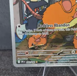 Pokemon Team Rocket's Raticate 202/182 Destined Rivals IR Holo 2025 - Image 3