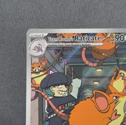 Pokemon Team Rocket's Raticate 202/182 Destined Rivals IR Holo 2025 - Image 4