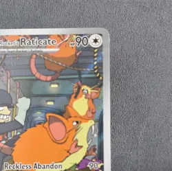 Pokemon Team Rocket's Raticate 202/182 Destined Rivals IR Holo 2025 - Image 5