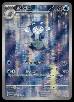 Poliwhirl 176/165 Illustration Rare 151 Pokemon Holo Near Mint - Image 1