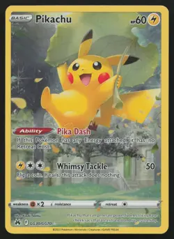 Pikachu GG30/GG70 Holo Crown Zenith Galarian Gallery Pokemon English NM - Image 1