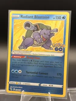 Pokemon GO #018/078 Radiant Blastoise - Image 1