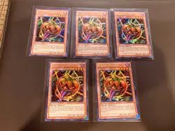 x5 Mystic Tomato Secret Rare Unl Edition LCYW-EN239 NM Yugioh - Image 1