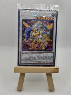 Yugioh Power Tool Dragon Secret Rare HAC1-EN177 SEALED NM 1st Edition - Image 1