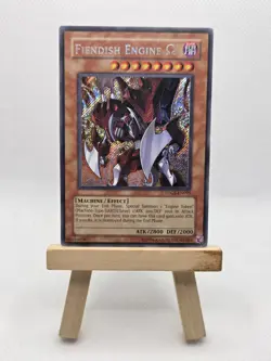 Yugioh Fiendish Engine Omega TDGS-EN095 Secret Rare NM - Image 1