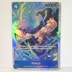 Namco One Piece CCG Marco PRB02-008 Premium Booster Foil Super Rare Blocker 6000 - Image 1