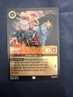 Disney Lorcana | Wilds Unknown: Woody Leader Of The Toys | 21/204 | NM | FOIL - Image 1