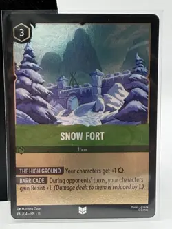 Disney Lorcana-Winterspell-Snow Fort-#98-Cold Foil-223 - Image 1