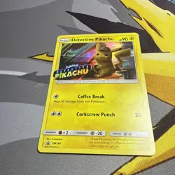 Pokemon TCG Detective Pikachu SM190 Black Star Promo Holo Movie Promo Card - Image 2