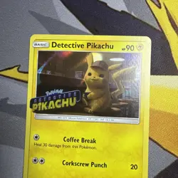 Pokemon TCG Detective Pikachu SM190 Black Star Promo Holo Movie Promo Card - Image 3