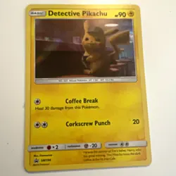 Pokemon TCG Detective Pikachu SM190 Black Star Promo Holo 90HP EN - Image 1