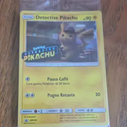 Detective Pikachu SM190 Italian Holo Promo Pokemon TCG Card 90HP - Image 1