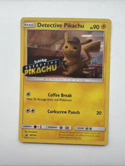 Pokemon TCG Detective Pikachu Stamped Holo Black Star Promo Card SM190 - Image 1