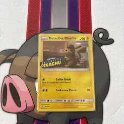 Pokemon TCG Detective Pikachu Stamped Holo Black Star Promo Card SM190 - Image 1