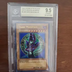 2002 Yu-Gi-Oh! Legend Of Blue-Eyes Dragon DARK MAGICIAN BGS 9.5 LOB5 Unlimited - Image 1