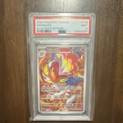 Pokemon Infernape 173/167 Sv06 Twilight Masquerade Illustration Rare Holo PSA 9 - Image 1