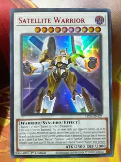 Yugioh Satellite Warrior Red Ultra Rare LDS3-EN121 1st Near Mint - Image 1