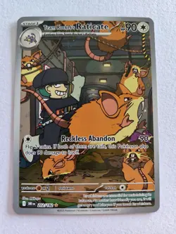 Team Rocket's Raticate - 202/182 - Illustration Rare - Destined Rivals - NM/M - Image 1