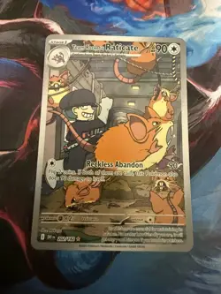 Team Rocket's Raticate - 202/182 - Illustration Rare - Destined Rivals - NM/M - Image 1