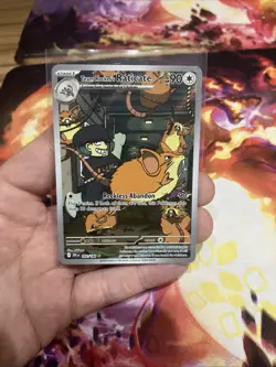 Team Rocket's Raticate 202/182 Illustration Rare IR Destined Rivals Pokemon NM - Image 1