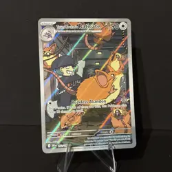 Team Rocket's Raticate Holo Illustration Rare SV10: Destined Rivals 202/182 NM - Image 1