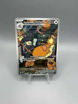 Team Rocket's Raticate 202/182 Sv10: Destined Rivals Holo Illustration Rare NM - Image 1