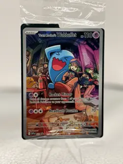 The Pokemon Company Team Rocket's Wobbuffet 203 SV Promo Holo Eng 110 HP Sealed! - Image 1