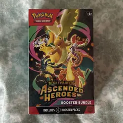 Pokemon TCG Mega Evolution—Ascended Heroes Booster Bundle Box 6 Packs 60 Cards - Image 1