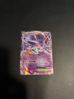 Pokemon TCG Espeon EX Holo Card 52/122 XY Breakpoint Ultra Rare, Light Played LP - Image 2
