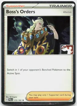 Boss's Orders [Ghetsis] (Cosmos Holo) 172/193 Prize Pack Series Cards Pokemon NM - Image 1