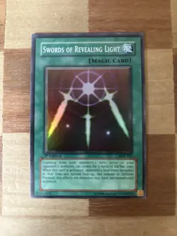 Yu-Gi-Oh Swords of Revealing Light LOB-101 Super Rare Original Print 1st edition - Image 1