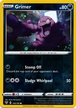 Grimer 100/189 Reverse Holo | Darkness Ablaze | Pokemon Card - Image 1