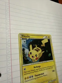 Pikachu HGSS03 Black Star Promo Holo Card NM Pokemon Card Swirl 🌀 - Image 1
