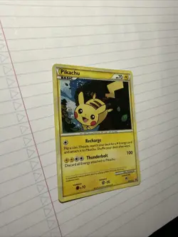 Pikachu HGSS03 Black Star Promo Holo Card NM Pokemon Card Swirl 🌀 - Image 2