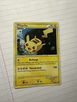 Pikachu HGSS03 Black Star Promo Holo Card NM Pokemon Card Swirl 🌀 - Image 3