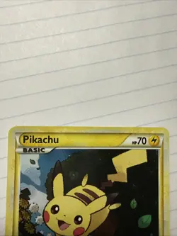 Pikachu HGSS03 Black Star Promo Holo Card NM Pokemon Card Swirl 🌀 - Image 4