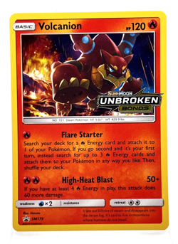 Volcanion SM179 Holo Stamped Pokemon Card S&M Unbroken Bonds LP - Image 1